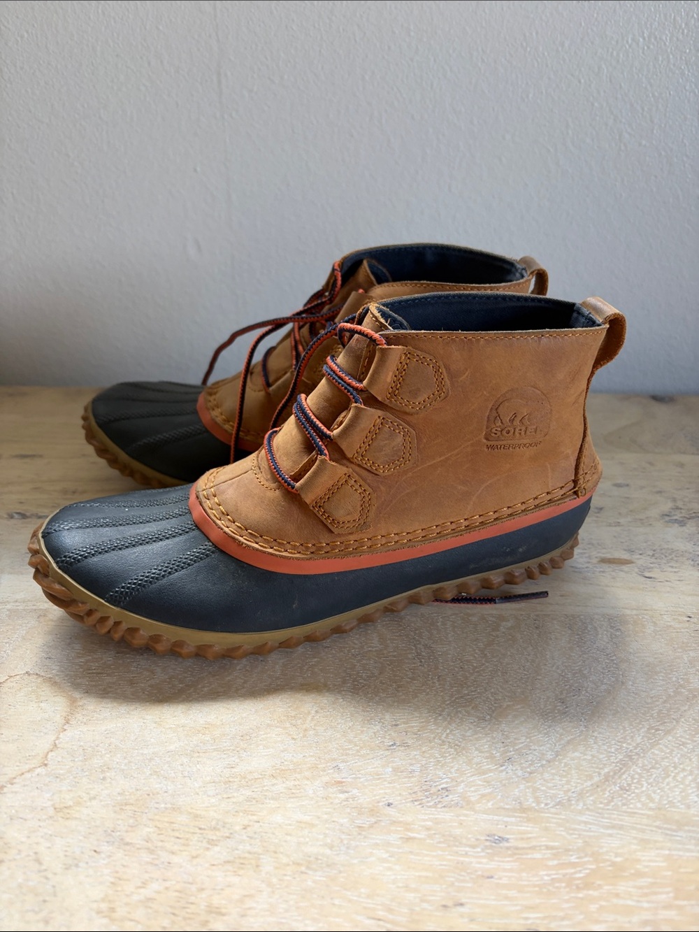 Sorel Brown and Black Waterproof Ankle Duck Boot